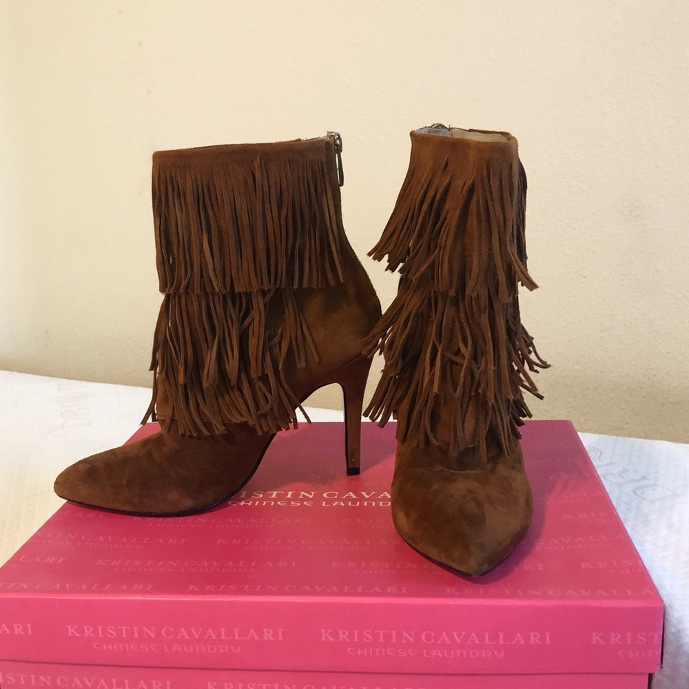 Kristin Cavallari for CL Charm Fringe Bootie